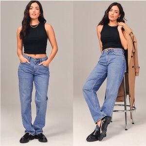 Abercrombie & Fitch The Straight Mid Rise Jeans 31 / 12